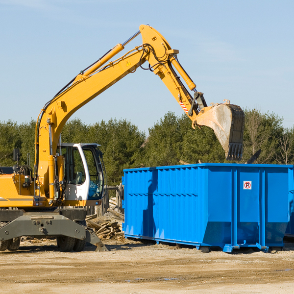 can i choose the location where the residential dumpster will be placed in Cary